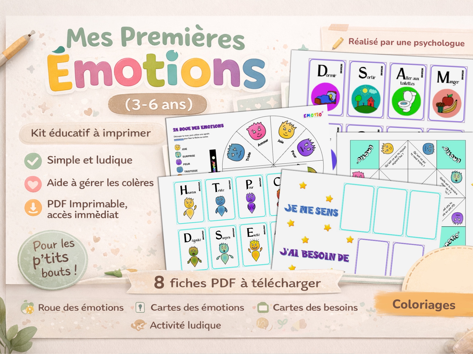 Pub Kit Émotions 3 6 Ans